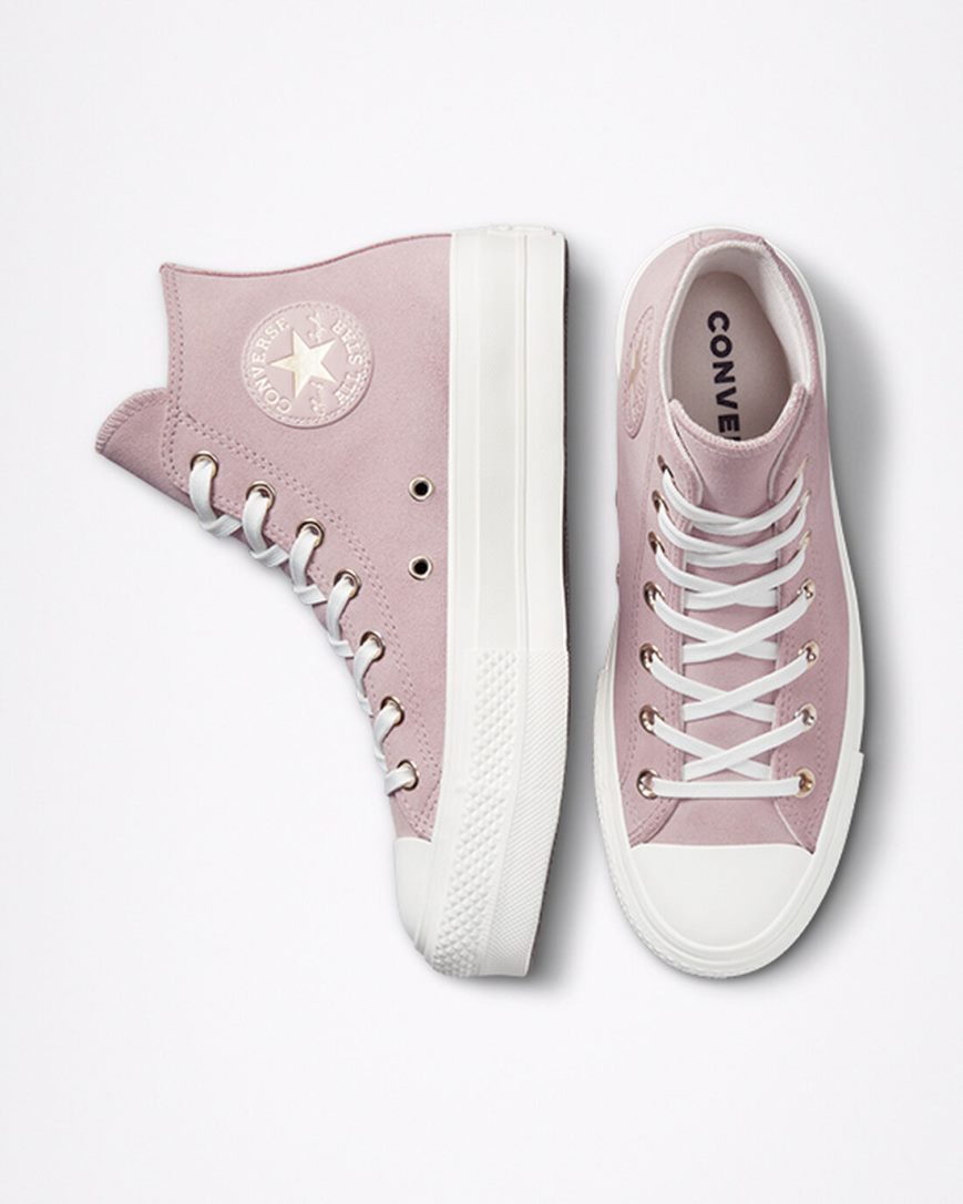 Dámské Boty Na Platformy Converse Chuck Taylor All Star Lift Earthy Neutrals Vysoké Šedé | CZ STFJ76